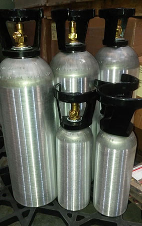 Cilindros CO2 de aluminio